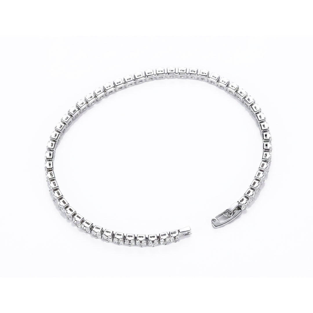 Brilliant-Link™ Silver Tennis Bracelet